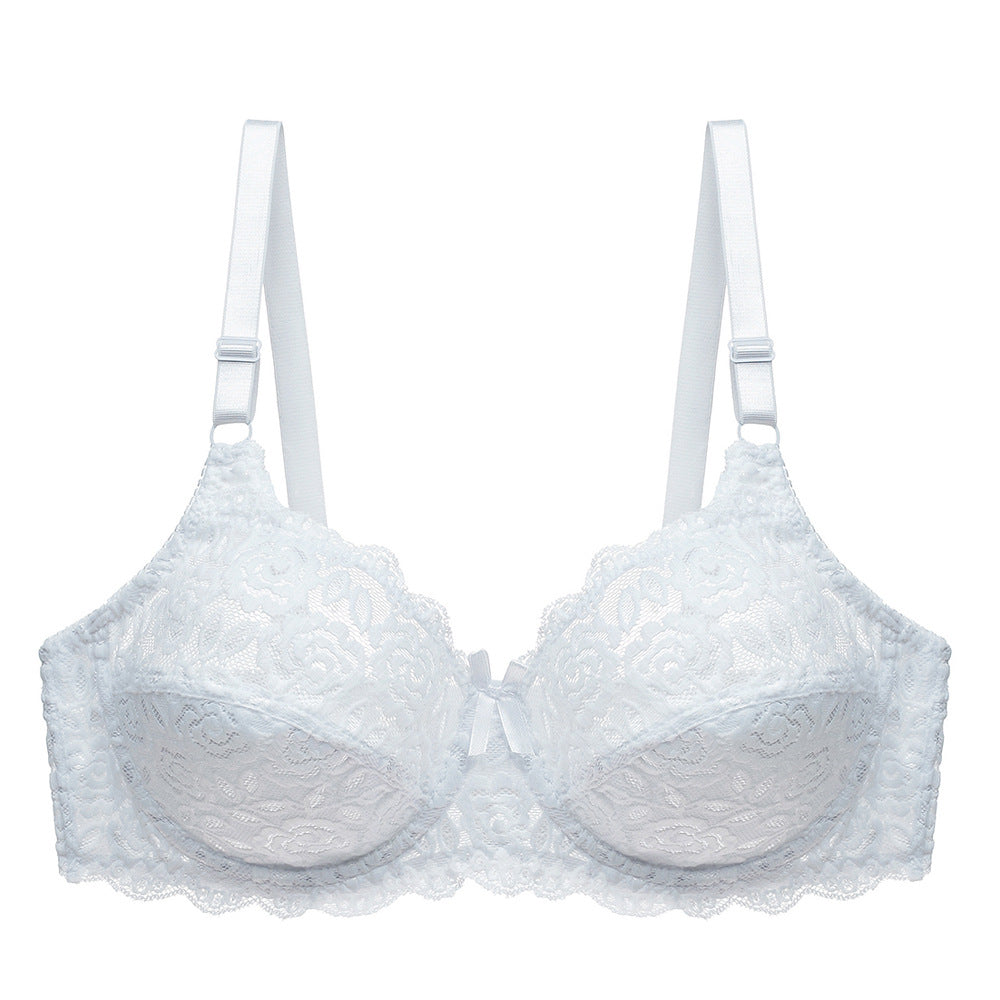 Lace bras gathered together for a breathable bra