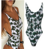 Printed one-piece swimsuit