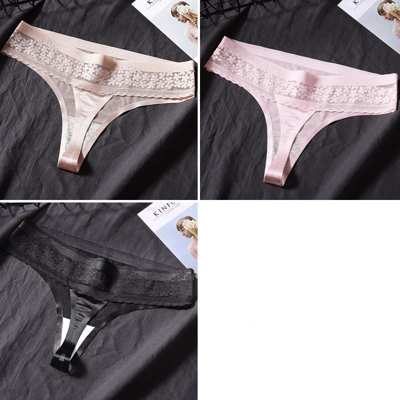 Translucent  3 Pack Women's Thong Panties