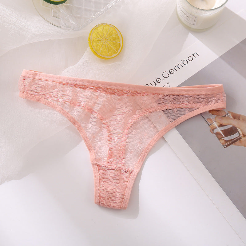Sexy Solid Color Women's Thong Panties