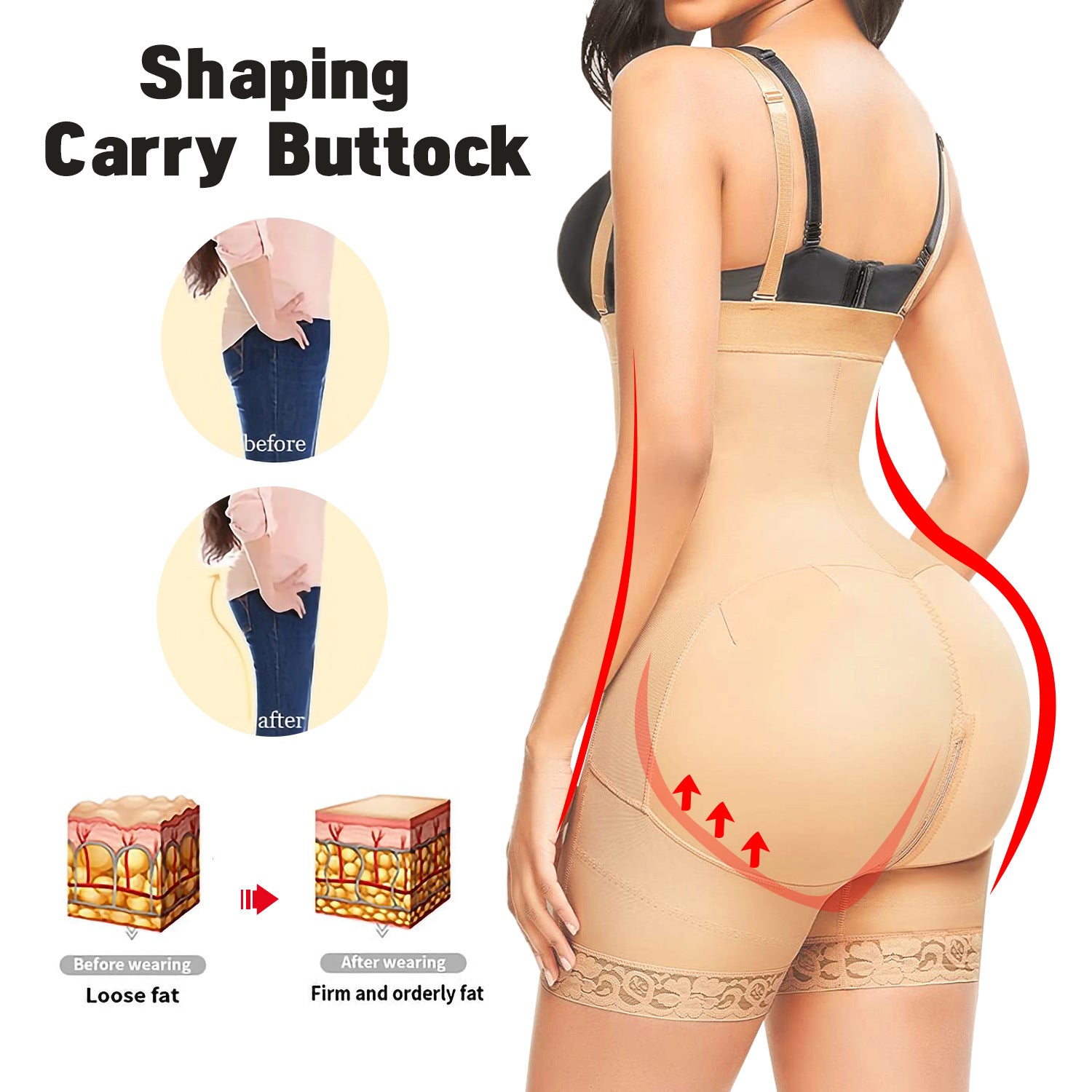 Waist protector Crotch Tummy Lifting Bodysuit