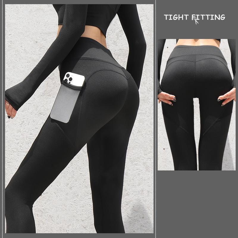 Push Up High Waist Leggings With Pockets
